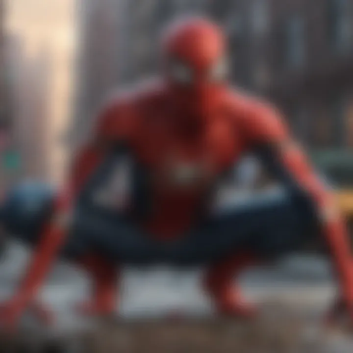 Illustration highlighting the artistic influences behind the Spider-Man laptop.