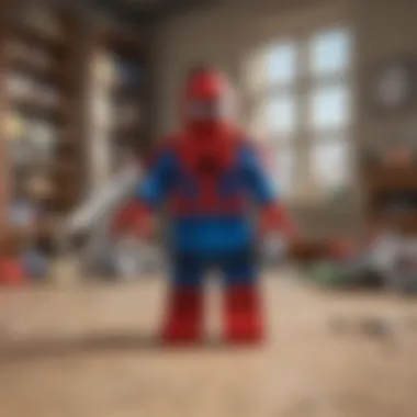 Creative play with children enjoying Spider-Man Lego sets