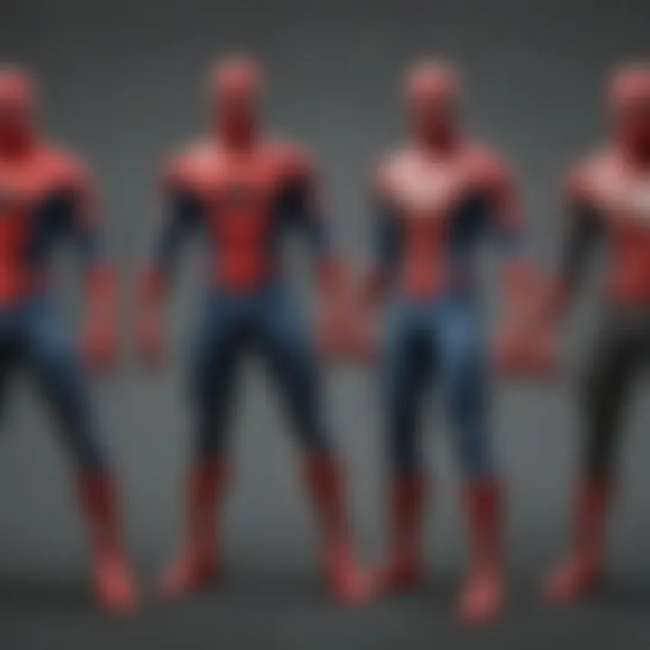 Illustration of Spider-Man's character evolution over the years