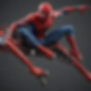 Innovative Design Features of Spider-Man Ride-On Close-up of innovative design features of a Spider-Man ride-on