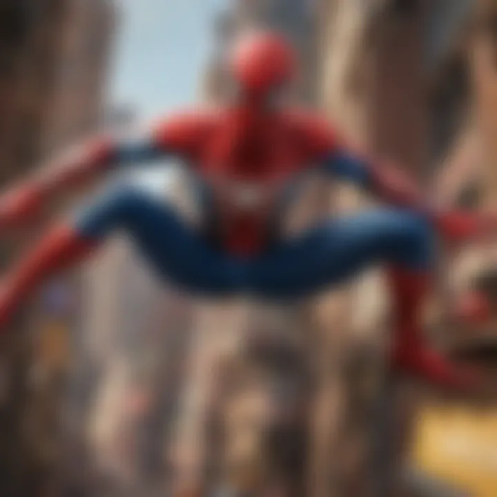 Safety features showcased on a Spider-Man ride-on toy