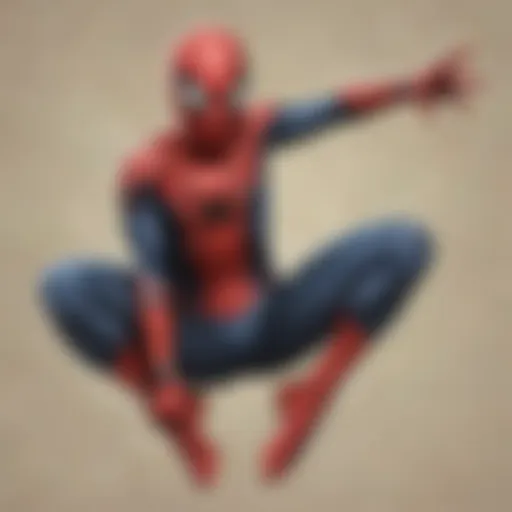 A vibrant collage of various Spider-Man sticker book covers showcasing different art styles and themes.