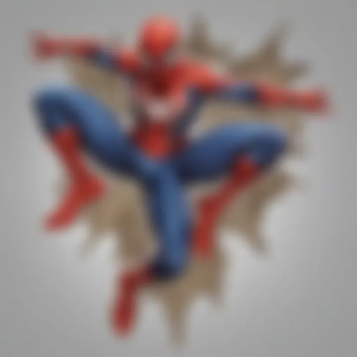 An open Spider-Man sticker book displaying colorful stickers and scenes from the Spider-Man universe.
