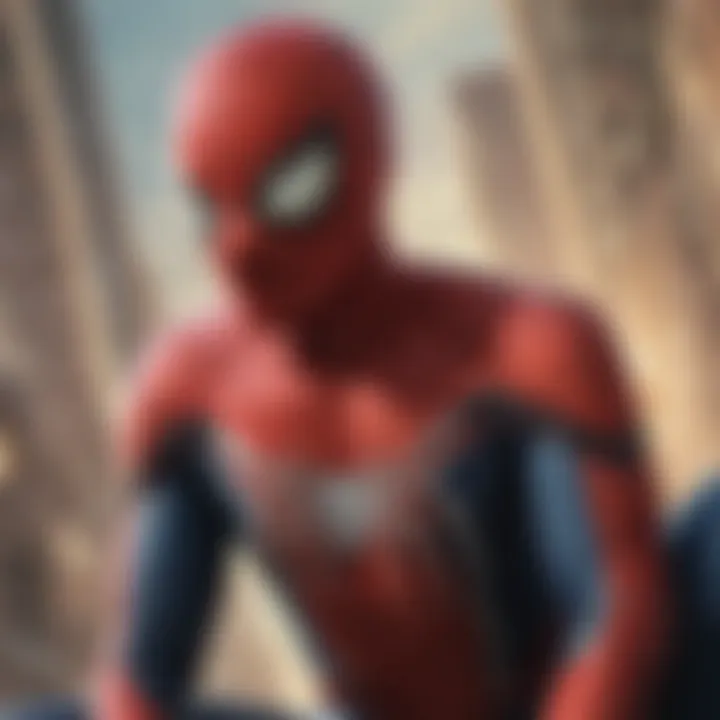 Spider-Man movie poster featuring iconic scenes