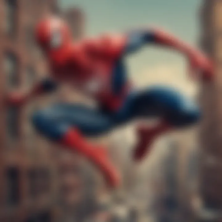 A vintage advertisement for the Spider-Man web slinger toy highlighting its cultural significance.