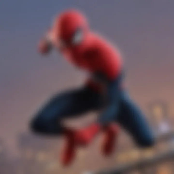 Scene from the Spider-Verse highlighting animation technique