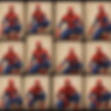 Colorful Spiderman Memory Game Cards Spread