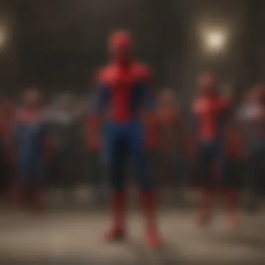 Audience Reception Across Generations A graphic representation of audience demographics engaging with Spider-Man animations.