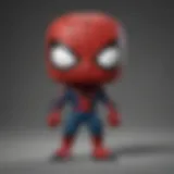 A vibrant display of Funko Pop Spider-Man figures in various styles