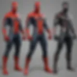 A visual comparison of Spider-Man's iconic suits through the years