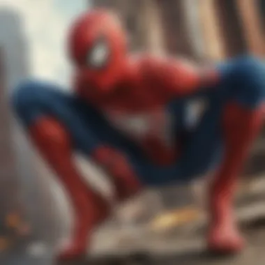 Dramatic still from a Spider-Man film portraying intense emotion