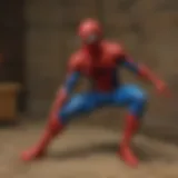 Vintage Spider-Man playset showcasing early design elements