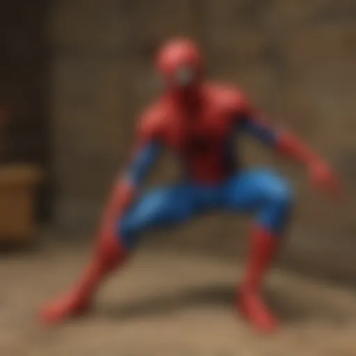Vintage Spider-Man playset showcasing early design elements
