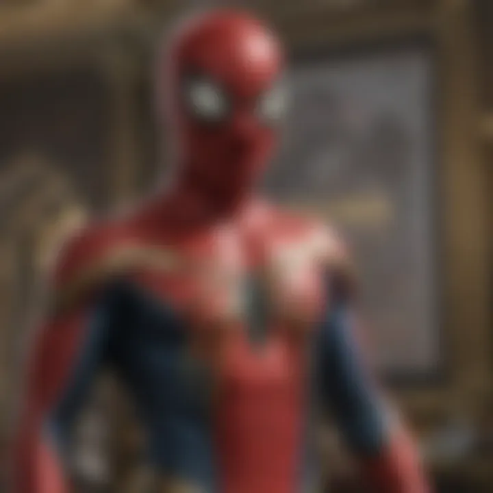 Close-up of a Spider-Man: No Way Home premiere ticket