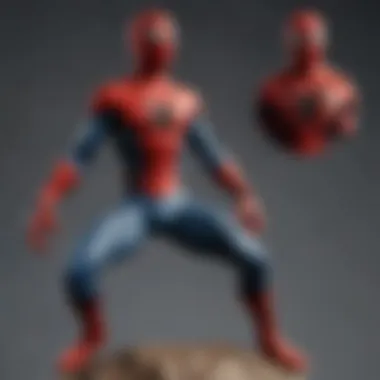 A vibrant display of vintage Spidey merchandise over the years