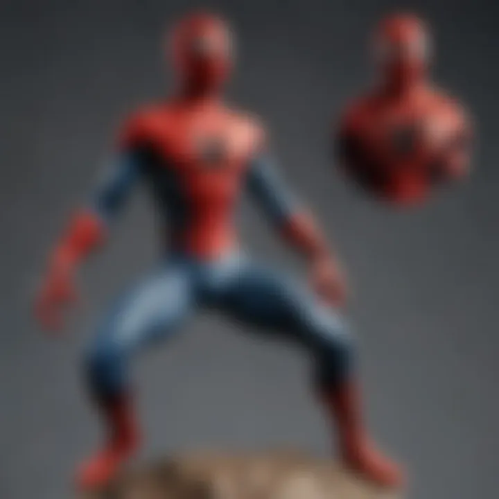 A vibrant display of vintage Spidey merchandise over the years