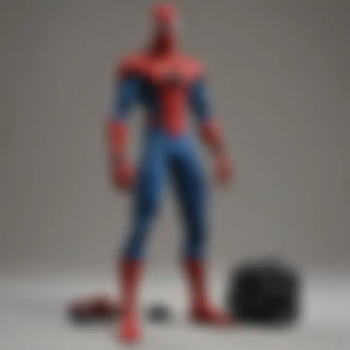 Spider-Man action figure with interchangeable accessories for customization