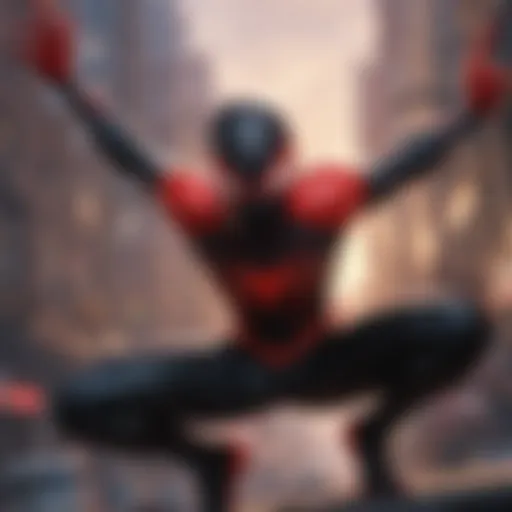 Spider-Man: Miles Morales on PS4 - Game Cover Art Illustration