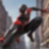 Dynamic combat moves of Gamerverse Miles Morales