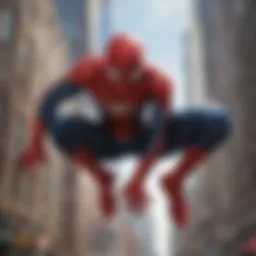 Iconic Spider-Man character in comic book