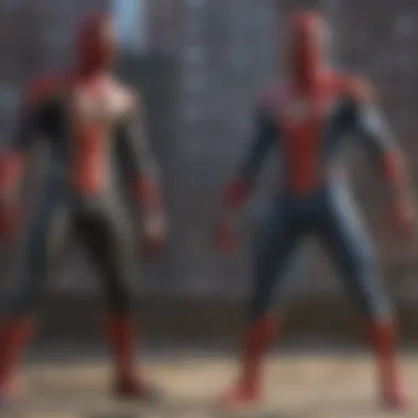 Confrontation with the Nemesis A dramatic illustration of Spider-Man facing his nemesis.