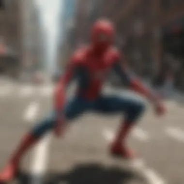 Spider-Man Themed Applications Overview An infographic showing the features of Spider-Man themed Apple Watch applications
