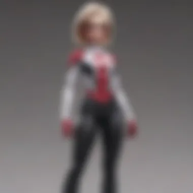 Close-up of a rare Funko collectible featuring Spider-Gwen