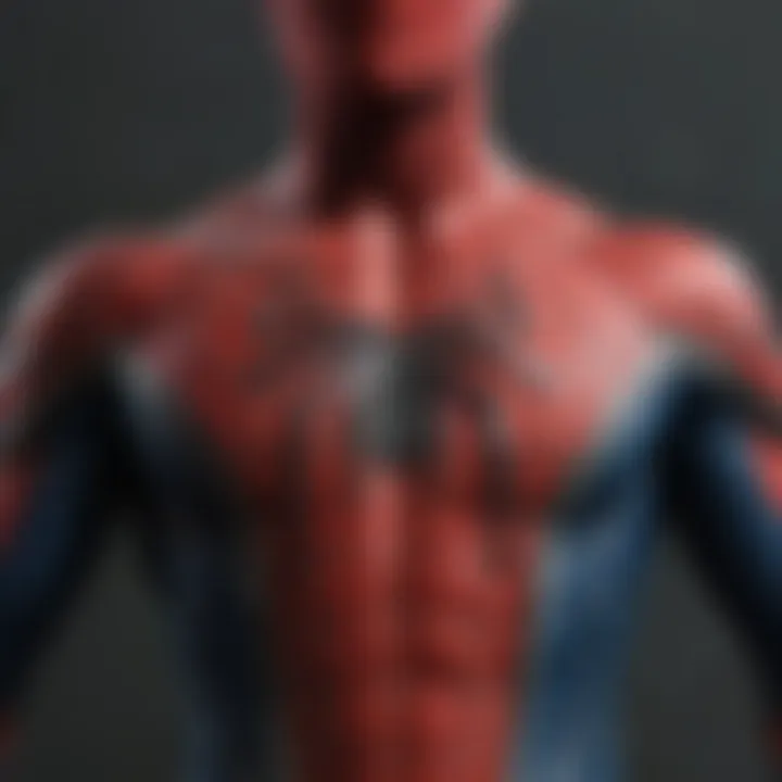 Intricate Details of Spider-Man's Suit