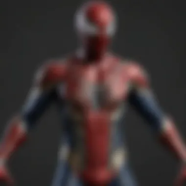 Intricate Design of the Iron Spider Suit The Iron Spider suit showcasing its intricate design and technology