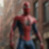 Iconic Spider-Man suit with Tobey Maguire's distinctive emblem