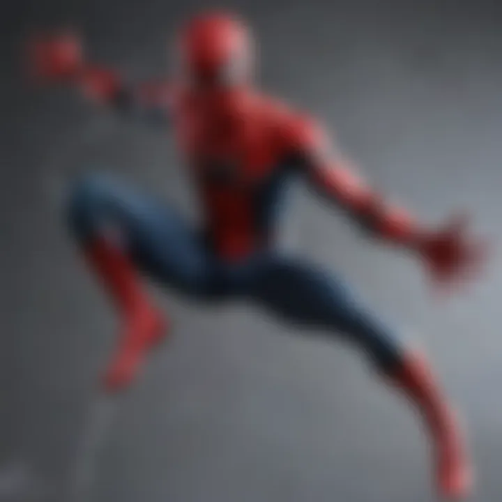 Mafex Homecoming Spiderman Dynamic Pose Showcase