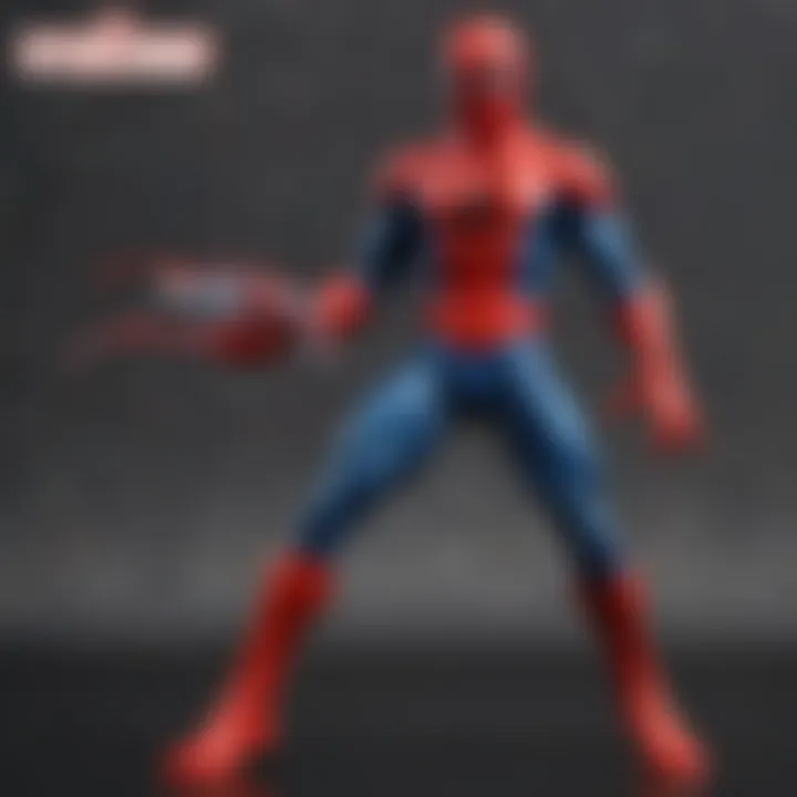 Close-up of the detailed packaging of Spider-Man Wave 1.