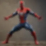 Classic Spider-Man pose with dynamic action features