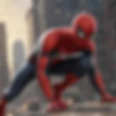 Spider-Man Among Heroes Spider-Man with team of Avengers