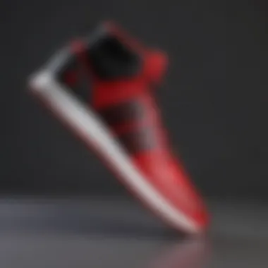 Sneaker display featuring the Miles Morales edition by Adidas