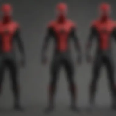 The evolution of the Miles Morales Spider-Man costume through different comic book eras