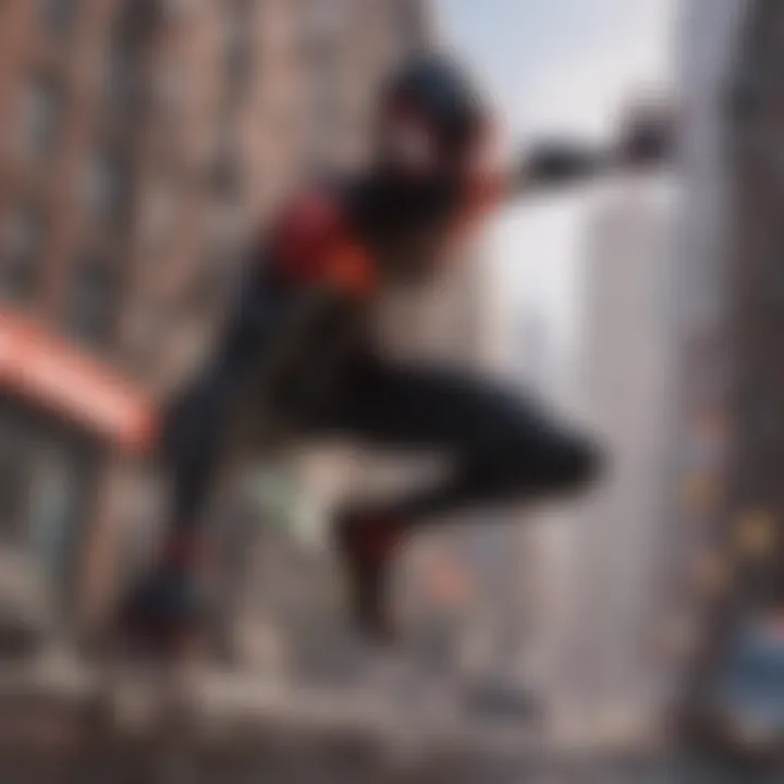 Illustration of innovative gameplay mechanics unique to Miles Morales