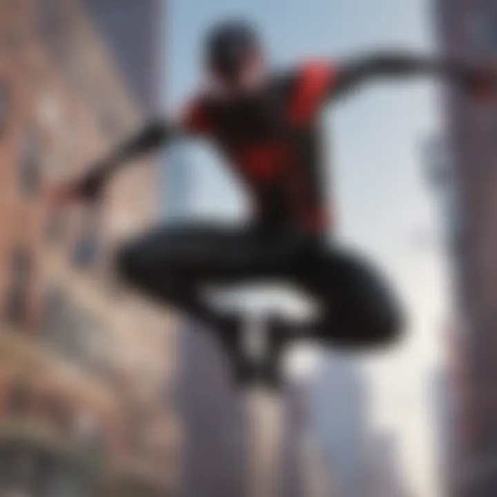 Miles Morales showcasing his powers