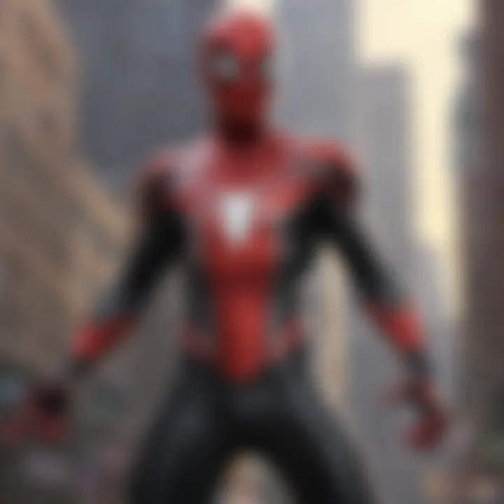 Sleek and Futuristic Spider-Man Attire