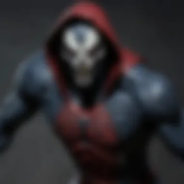 The Dark Hero: Morbius Unleashed Morbius in a dramatic pose showcasing his vampiric nature
