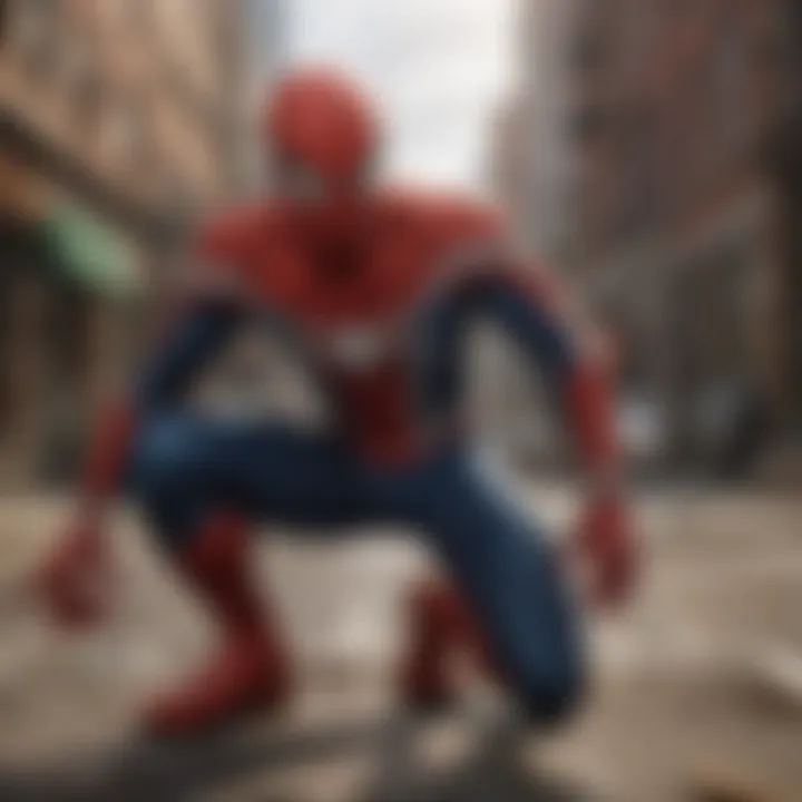 Screenshot of an engaging Spider-Man game narrative scene