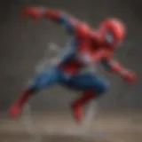 Nendoroid Spiderman in dynamic action pose