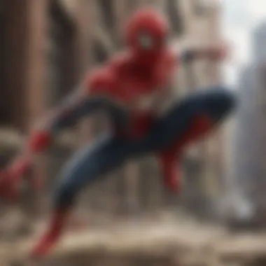 No Way Home Spider-Man toy in dynamic pose