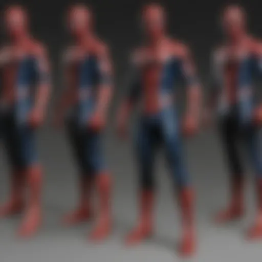 Innovative Spider-Man Suit with Tech Enhancements