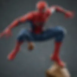 Sleek Spider-Man Action Figure with Dynamic Pose