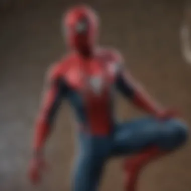 The Iconic Symbol of Spider-Man Artwork showcasing the Spider-Man logo against a vibrant city skyline