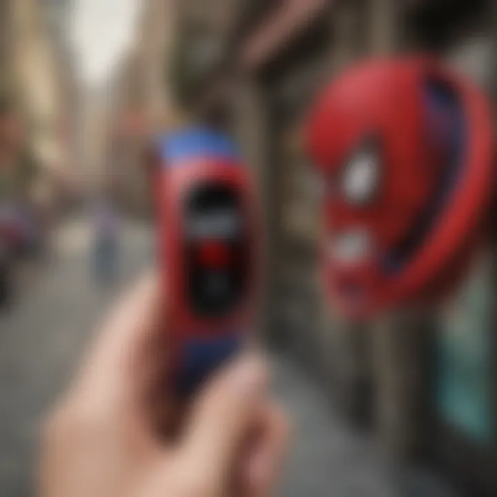 The integration of technology with the Spider-Man Magic Band in retail environments