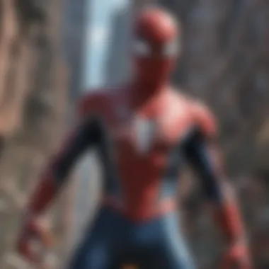 Precision and Power - Spider-Man's Web-Shooting Technology Close-up of Spider-Man's iconic web-shooters