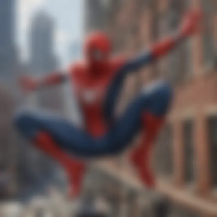 Immersive gameplay showcasing Spider-Man's acrobatic skills