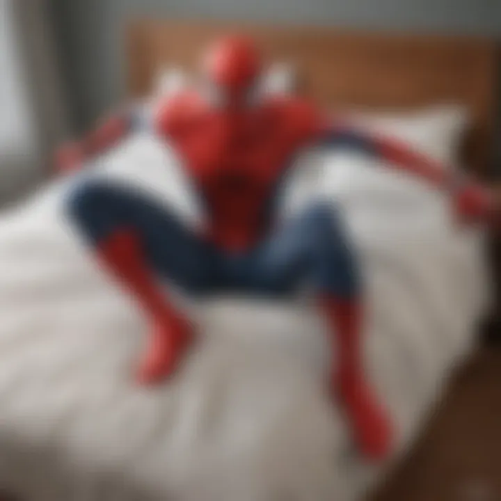 Spider-Man Bed Set with dynamic action scene